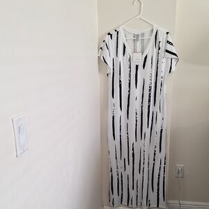 Black and White Striped Dress